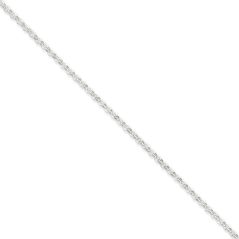 24 Inch 2.5mm Rolo Chain Sterling Silver QFC2-24, MPN: QFC2-24, 886774409177