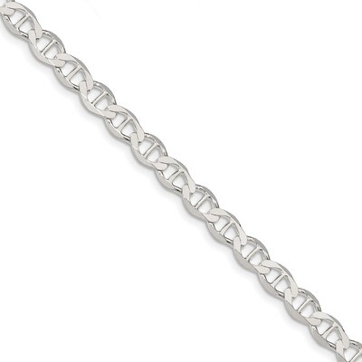 9 Inch 7.1mm Polished Flat Anchor Chain Sterling Silver QLFA150-9, MPN: QLFA150-9, 883957933771