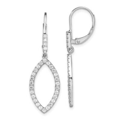 Si1/Si2, G H I, Fancy Drop Leverback Earrings 14k White Gold Lab Grown Diamond EM7957-070-WLG, MPN:…
