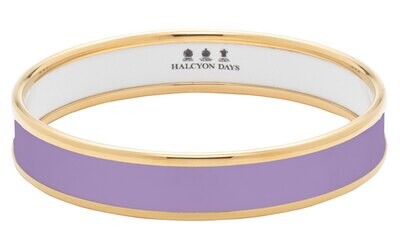 Halcyon Days 1cm Lavender Gold Medium Bangle Bracelet PBPLA2710GM, MPN: PBPLA2710GM,