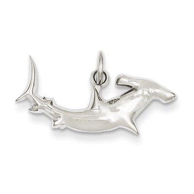 Hammerhead Shark Charm 14k White Gold K3014, MPN: K3014, 886774098739