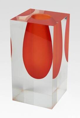 Tizo Acrylic Vase 5&quot; Orange HA160ORVS, MPN: HA160ORVS,