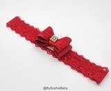 Red Baby Headband Red Big Bow Headband Christmas Headband Red Baby Headband Lace Headband Red Lace …