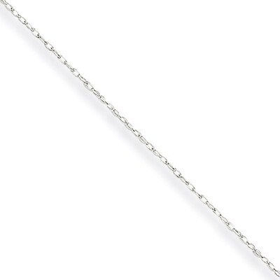 Carded Cable Rope Chain 16 Inch 10k White Gold 10K5RW-16, MPN: 10K5RW-16, 886774994475