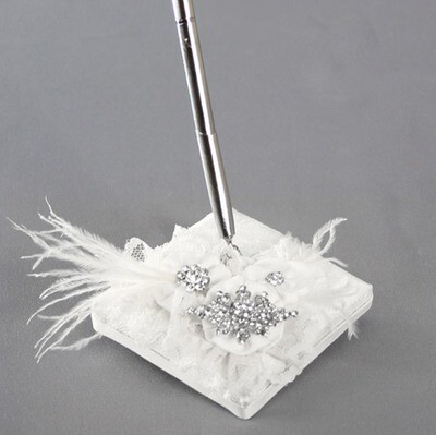 White Lace Pen Holder Ivy Lane Genevieve GM10958
