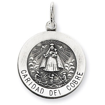 Caridad del Cobre Medal Sterling Silver QC5593, MPN: QC5593, 191101183393