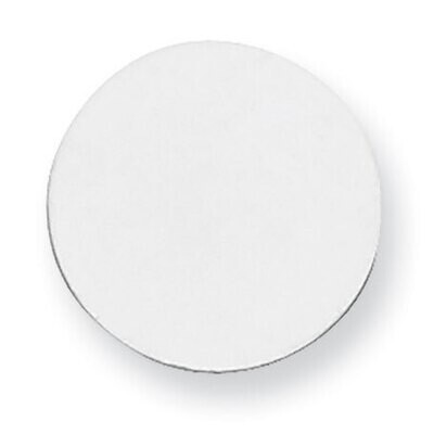 Round Stamping Sterling Silver Rhodium-plated SS1012, MPN: SS1012,