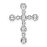 Bezel Diamond Cross Chain Slide 14k White Gold PM8518-035-WA, MPN: PM8518-035-WA,