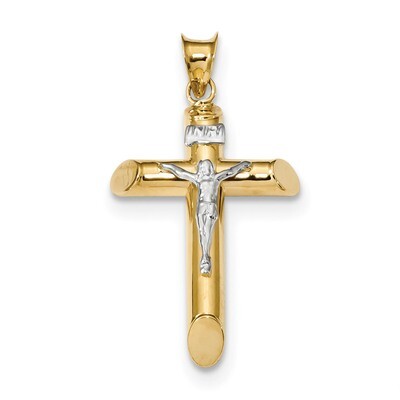 Crucifix Pendant 14k Two-Tone Gold Polished K6280, MPN: K6280, 886774080987