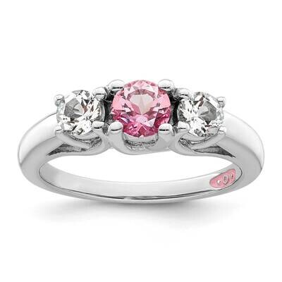 Survivor Clear &amp; Pink Swarovski Topaz Pamela Ring 10k White Gold 10SV206W, MPN: SV206SS, 8867747311…