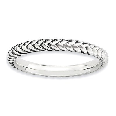 Ring - Sterling Silver Antiqued QSK801, MPN: QSK801, 886774180267