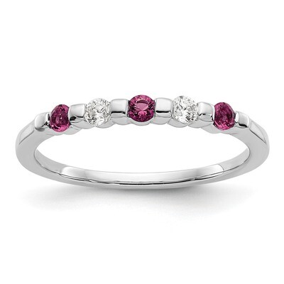 Diamond with Ruby Band 14k White Gold RM3285B-RU-010-WAA, MPN: RM3285B-RU-010-WAA, RM3285B-RU-010-W…