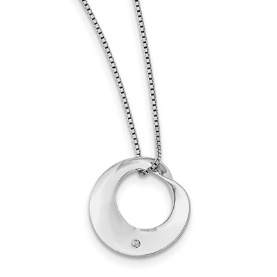 Necklace Diamond Sterling Silver QW319-18, MPN: QW319-18, 886774234342