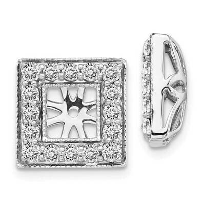 Square Jacket Earrings 14k White Gold Diamond EJM5315-088-WA, MPN: EJM5315-088-WA, 883957662220
