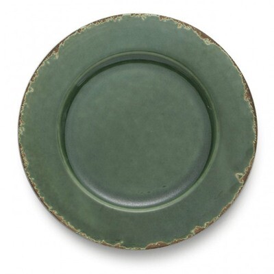Arte Italica Scavo Green Charger SCA110G