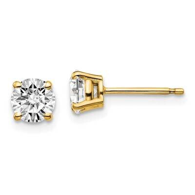 1ctw Certified SI1/SI2 G H I Lab Grown Diamond 4-Prong Earrings 14k Yellow Gold EM1006-100C-LG, MPN…