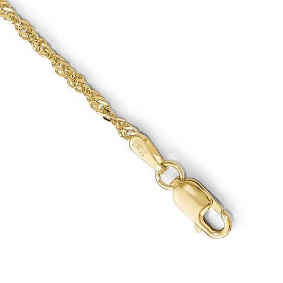 Leslie&#39;s 1.7 mm Sparkle Singapore 24 Inch Chain 10k Gold HB-5263-24, MPN: 5263-24, 191101560019