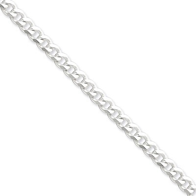 16 Inch 7mm Curb Chain Sterling Silver QCB180-16, MPN: QCB180-16, 883957918815