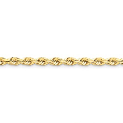 5.5mm Diamond-cut Rope with Lobster Clasp Chain 7 Inch 14k Gold 040L-7, MPN: 040L-7, 886774083940