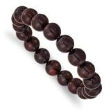 Black and Red Agate Beaded Stretch Bracelet SRB2878, MPN: SRB2878, 191101859373