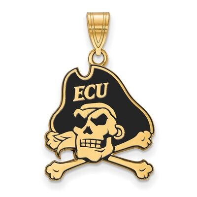 East Carolina University Large Enamel Pendant Gold-plated Silver GP028ECU, MPN: GP028ECU, 886774931…