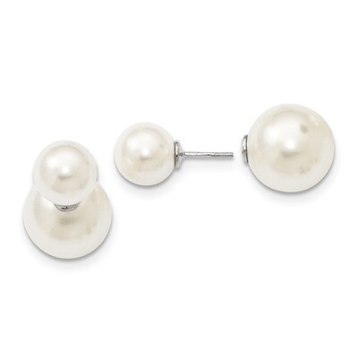 10-11Mm &amp;14-15Mm Shell Pearl White/White Earrings Sterling Silver QMJD1015WW, MPN: QMJD1015WW, 8867…