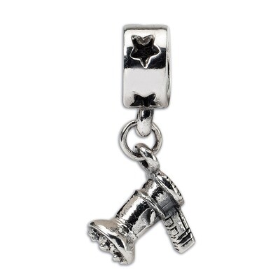Hair Dryer Dangle Bead - Sterling Silver QRS1384, MPN: QRS1384, 883957303444