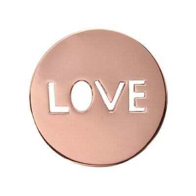Nikki Lissoni Love It Is Rose Gold Plated 23mm Coin C1106RGS, MPN: C1106RGS, 8718627462447