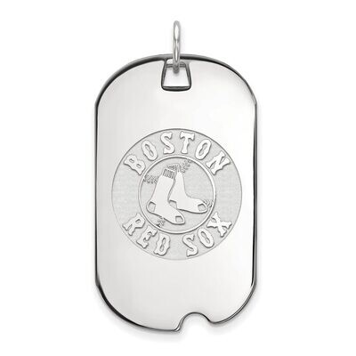 Boston Red Sox Large Dog Tag 10k White Gold 1W028RSO, MPN: 1W028RSO, 886774785219