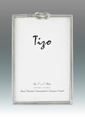 Tizo Love Knots Silver-plated Picture Frame 4 x 6 Inch, MPN: 1009-46,