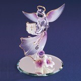 Lavender Angel with Bible Glass Figurine GL840, MPN: GL840, 708873005800