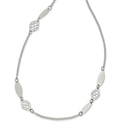 Necklace 36 Inch Sterling Silver Polished QG3761-36, MPN: QG3761-36,