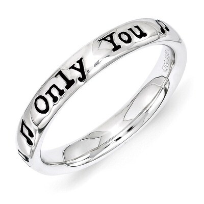 Sterling Silver Lyric Only You Ring QSK1557-8