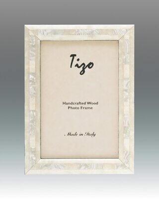 Tizo 4 x 6 Inch Occean Pearls Wood Picture Frame, MPN: QH20PWH-46,