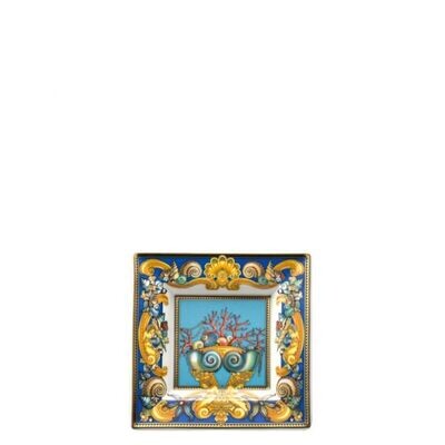 Versace La Mer Tray Porcelain 5 1/2 inch Square, MPN: 14085-102817-25814, 790955119369