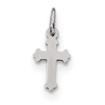 Mini Polished Cross Charm 14k white Gold K6250, MPN: K6250, 883957946726