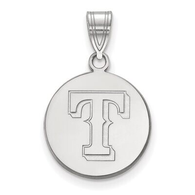 Texas Rangers Medium Disc Pendant Sterling Silver SS015RAN, MPN: SS015RAN, 886774627588