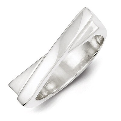 Flat Top Ring Sterling Silver QR4205, MPN: QR4205, 883957038933