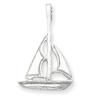 Sailboat Charm Sterling Silver QC1052, MPN: QC1052, 883957904924