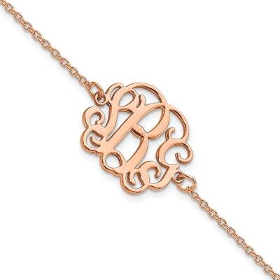 Monogram Bracelet 7 Inch 14k Rose Gold Polished XNA1265R, MPN: XNA1265R,