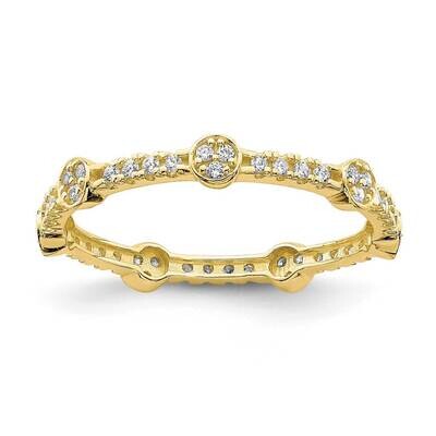Ring 10k Gold CZ Diamond 10C1383, MPN: 10C1383, 883957831190