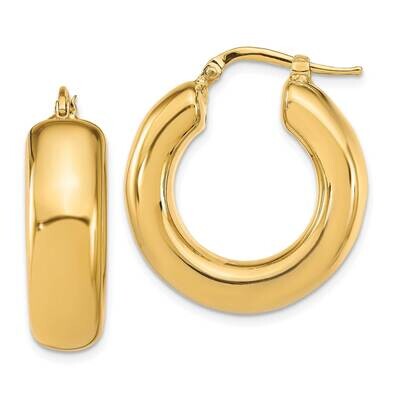 Leslie&#39;s Hoop Earrings 14k Gold Polished HB-LE2042, MPN: LE2042, 191101480881