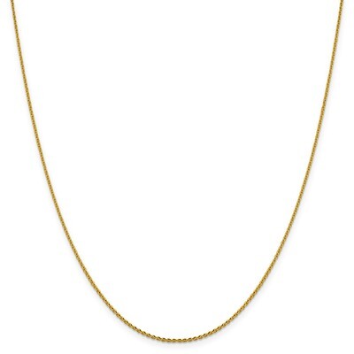 Leslie&#39;s 1.25 mm Diamond-cut Oval Open Cable Link Chain 20 Inch 14k Gold HB-7209-20, MPN: 7209-20, …