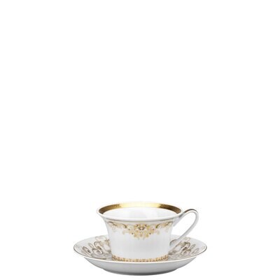 Versace Medusa Gala Gold Tea Cup and Saucer 6 1/4 Inch 7 oz., MPN: 19325-403636-14640, 790955943223