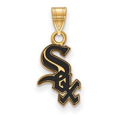 MLB Chicago White Sox Sm Enl Pendant Gold-plated Sterling Silver GP011WHI, MPN: GP011WHI, 886774913…