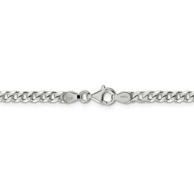 30 Inch Polished 3.7mm Curb Chain Sterling Silver QFC151-30, MPN: QFC151-30, 886774113685