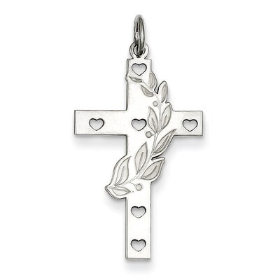 Cross Pendant Laser Designed Sterling Silver QXR265, MPN: QXR265, 883957441955