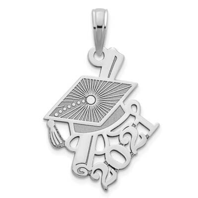Graduations Cap and Slanted Diploma 2021 Charm 14k White Gold YC1455W, MPN: YC1455W, 191101009877