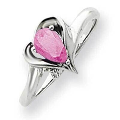 6x4mm Pear Pink Sapphire Diamond Ring 14k White Gold Y4560SP_AA, MPN: Y4560SP_AA, 883957452838