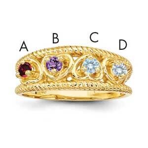 Family Jewelry Ring Mounting 14k Gold XMR65/4-7, MPN: XMR65_4--6, 883957868561